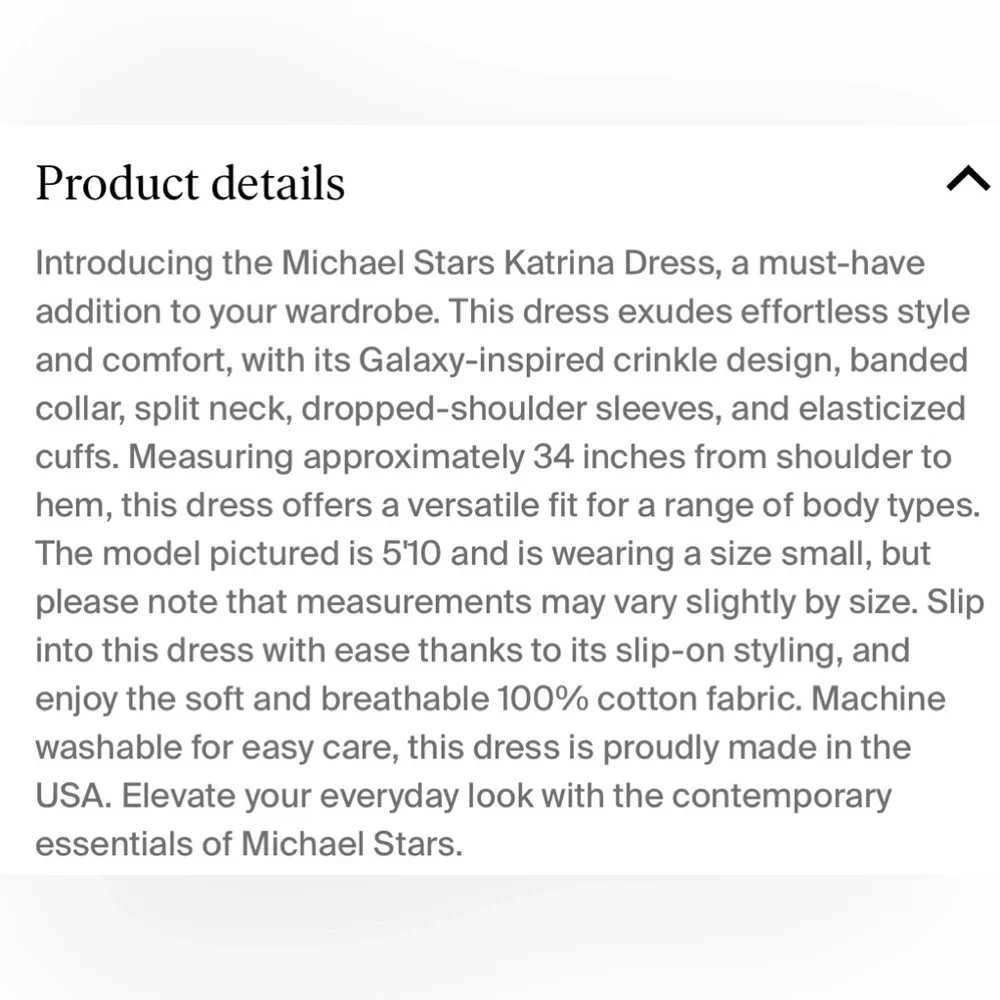 MICHAEL STARS NWOT KATRINA GAUZE DRESS - Picture 4 of 4